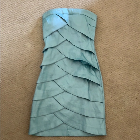 Blue strapless dress - Picture 6 of 6